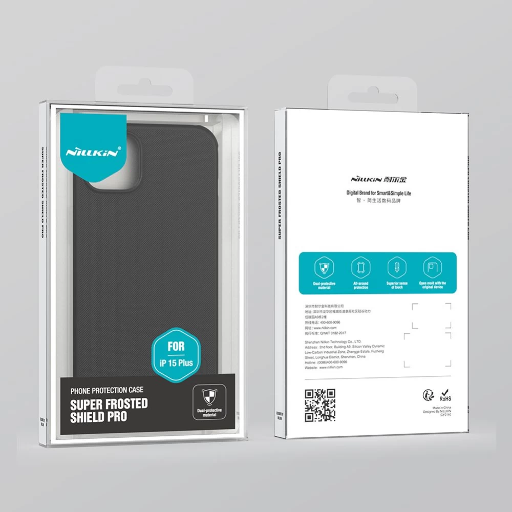 Apple iPhone 15 Plus ümbris sinine NILLKIN SUPER FROSTED SHIELD PRO