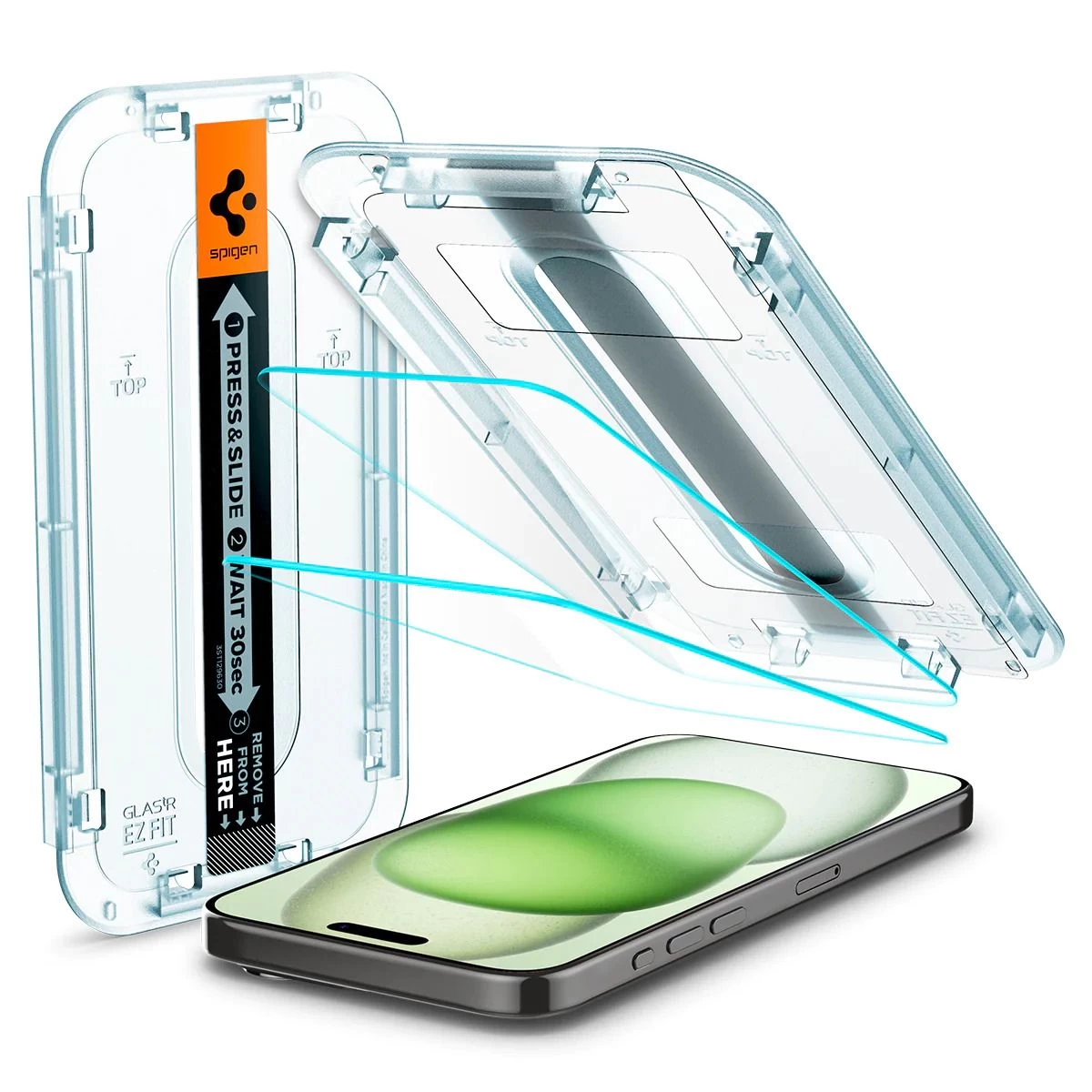 Apple iPhone 15 Plus Tempered glass SPIGEN GLAS.TR ”EZ FIT” 2-PACK