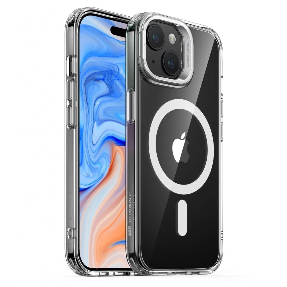 Apple iPhone 15 Plus ümbris läbipaistev ESR CLASSIC KICKSTAND HALOLOCK MAGSAFE