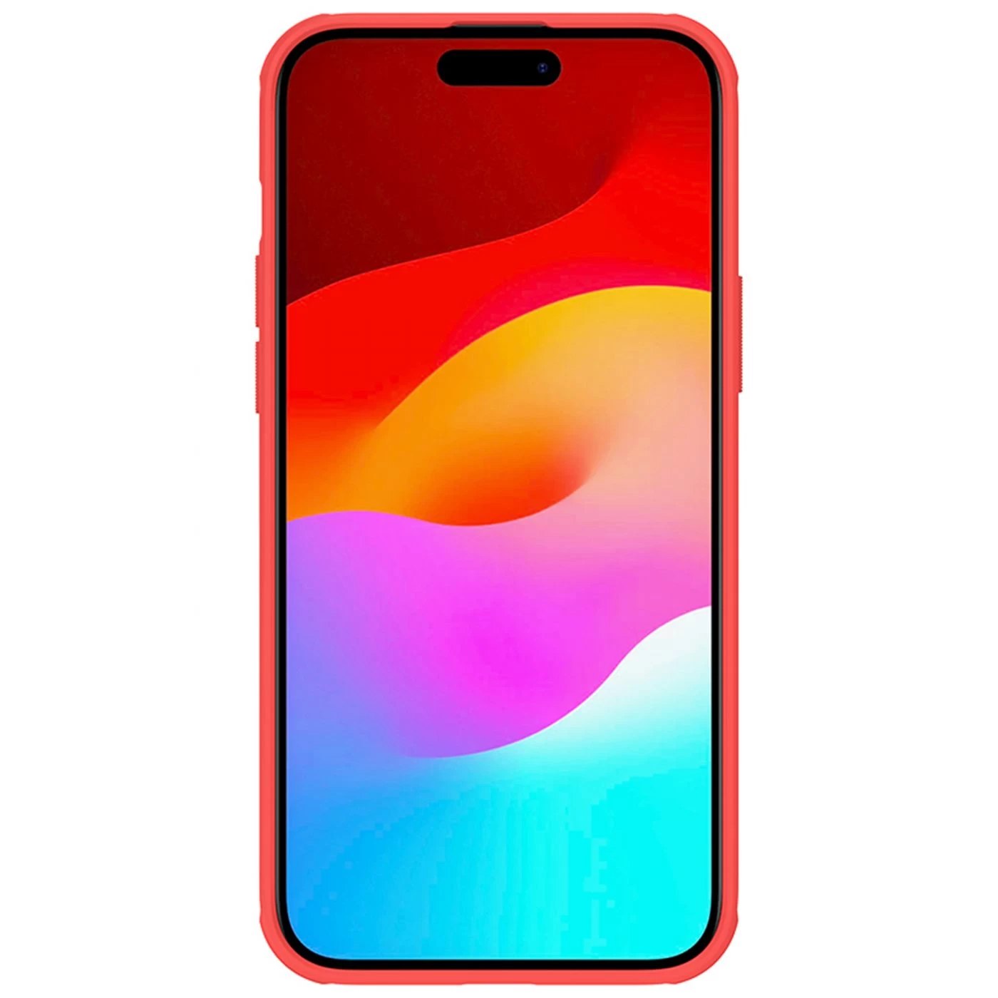 Apple iPhone 15 Plus ümbris punane NILLKIN SUPER FROSTED SHIELD PRO