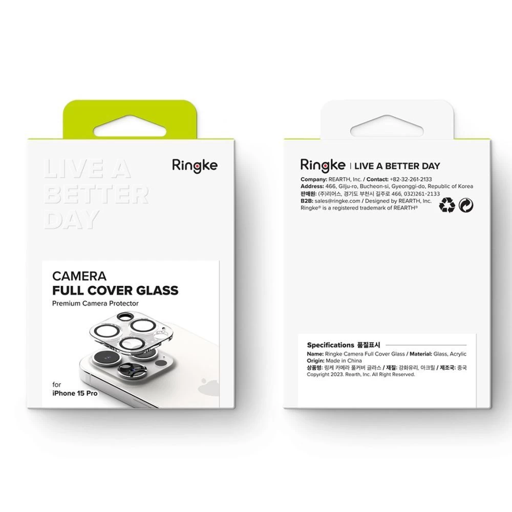Apple iPhone 15 Pro kaitseklaas  RINGKE CAMERA PROTECTOR 2-PACK