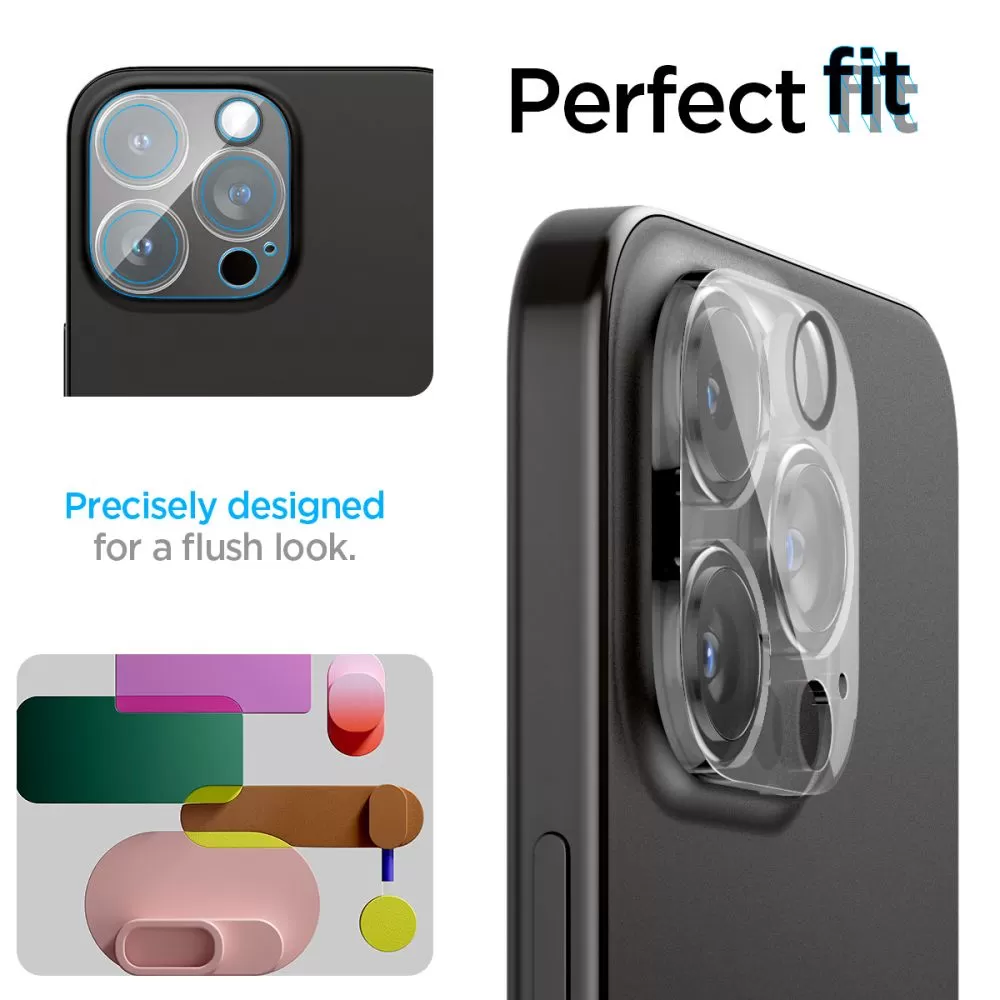 Apple iPhone 15 Pro apsauginis stiklas  SPIGEN OPTIK.TR CAMERA PROTECTOR 2-PACK