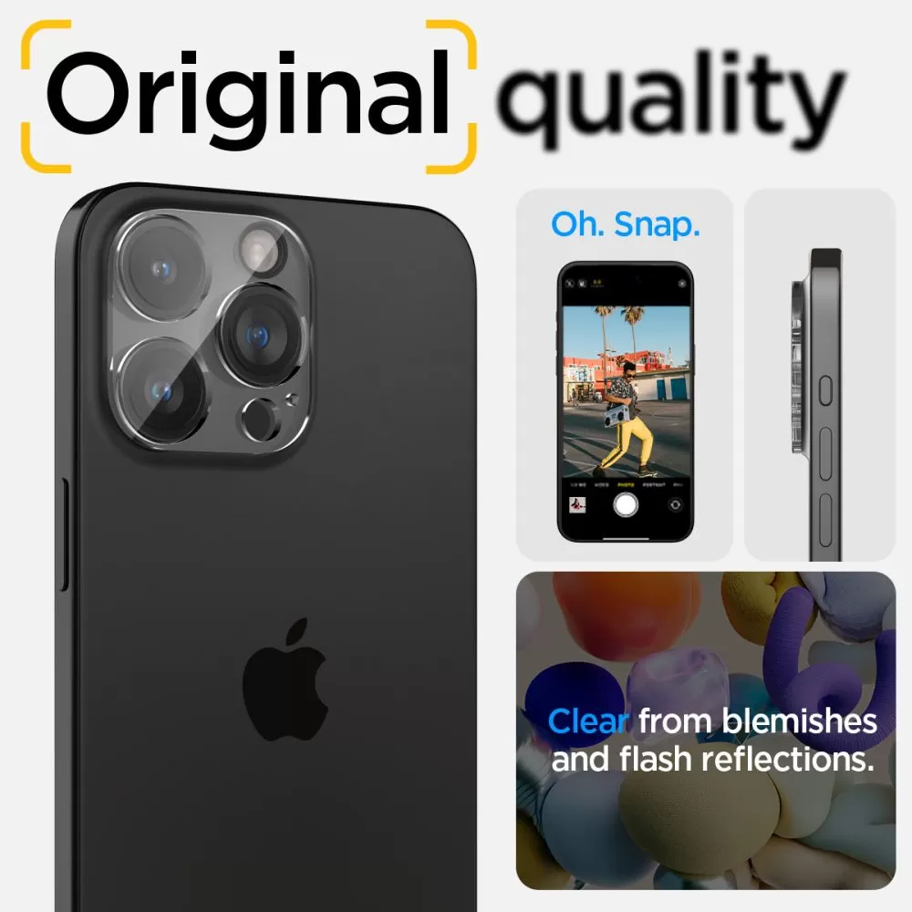 Apple iPhone 15 Pro apsauginis stiklas  SPIGEN OPTIK.TR CAMERA PROTECTOR 2-PACK