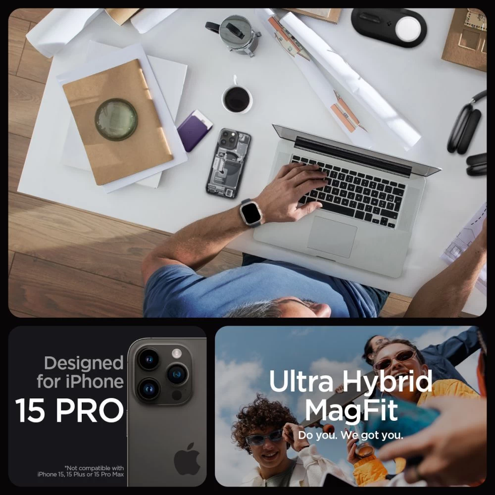 Apple iPhone 15 Pro case  SPIGEN ULTRA HYBRID MAG MAGSAFE