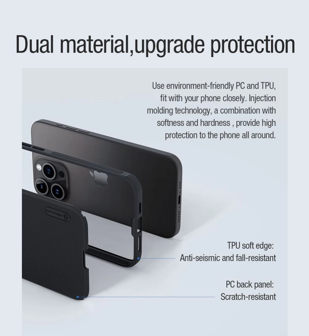 Apple iPhone 15 Pro case  NILLKIN SUPER FROSTED SHIELD PRO MAGNETIC