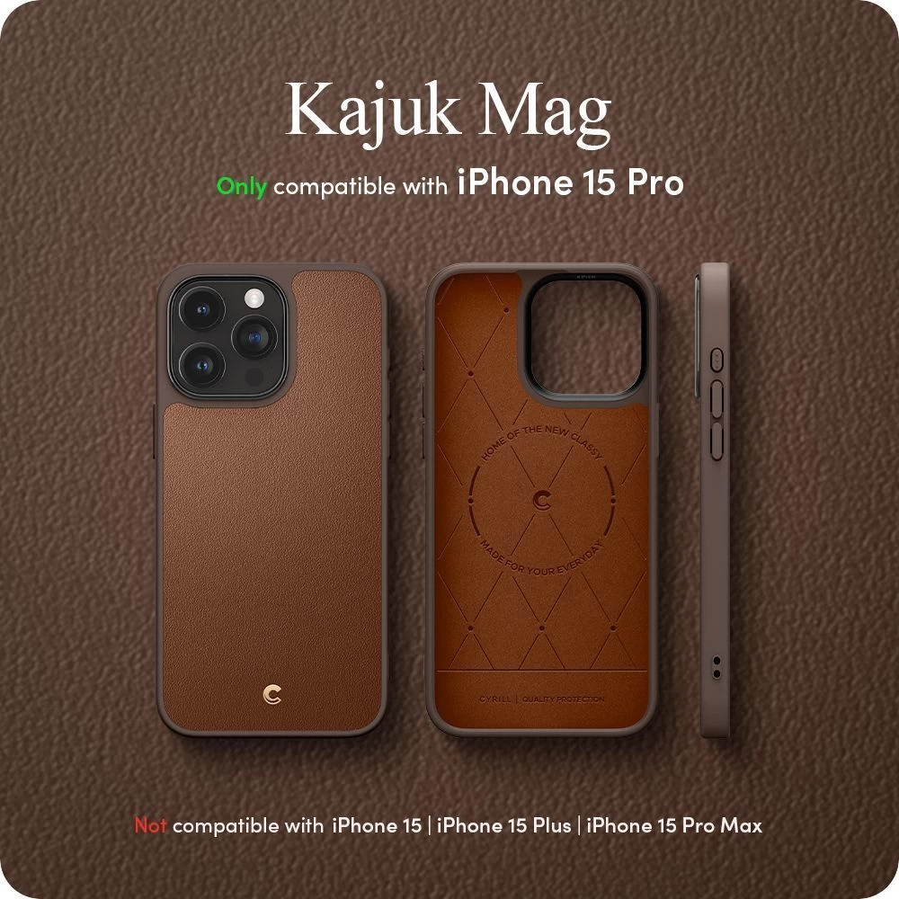 Apple iPhone 15 Pro чехол коричневый SPIGEN CYRILL KAJUK MAG MAGSAFE