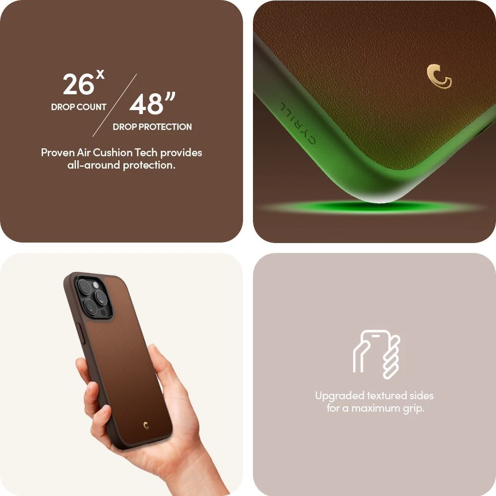 Apple iPhone 15 Pro чехол коричневый SPIGEN CYRILL KAJUK MAG MAGSAFE
