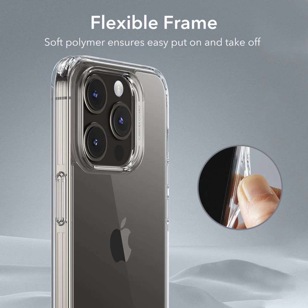 Apple iPhone 15 Pro case transparent ESR ICE SHIELD