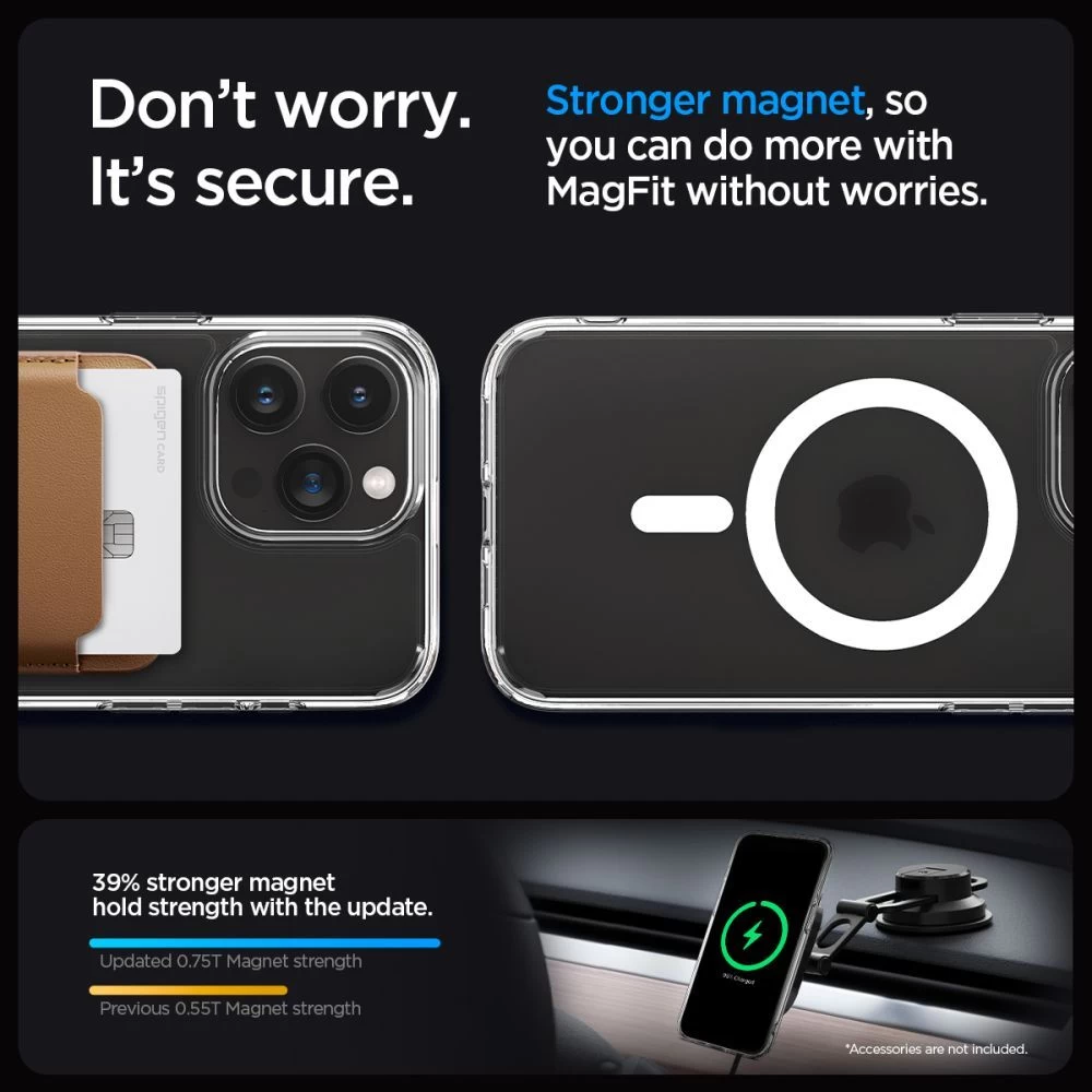 Apple iPhone 15 Pro case transparent SPIGEN ULTRA HYBRID MAG MAGSAFE