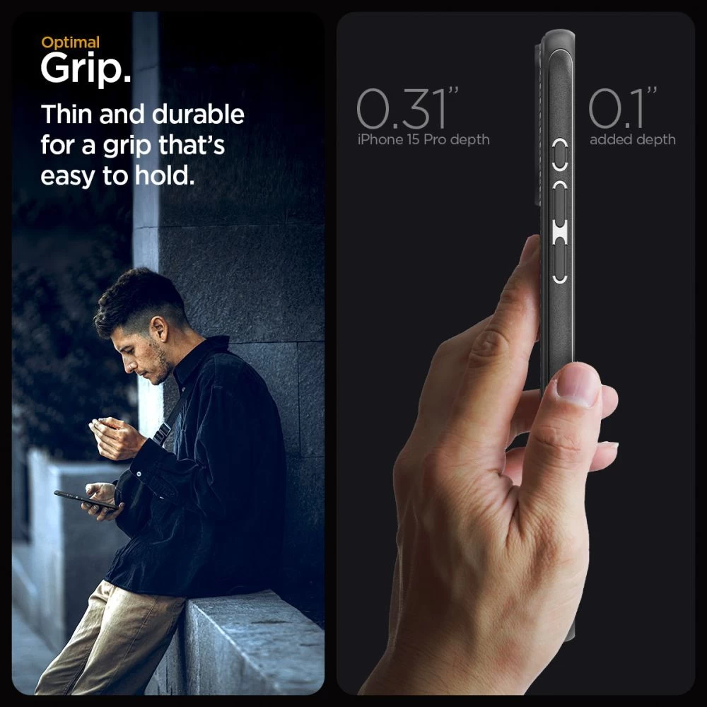 Apple iPhone 15 Pro ümbris must SPIGEN MAG ARMOR MAGSAFE