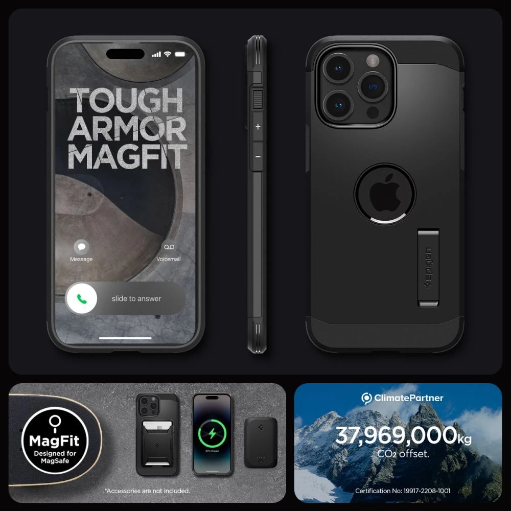 Apple iPhone 15 Pro case black SPIGEN TOUGH ARMOR MAG MAGSAFE