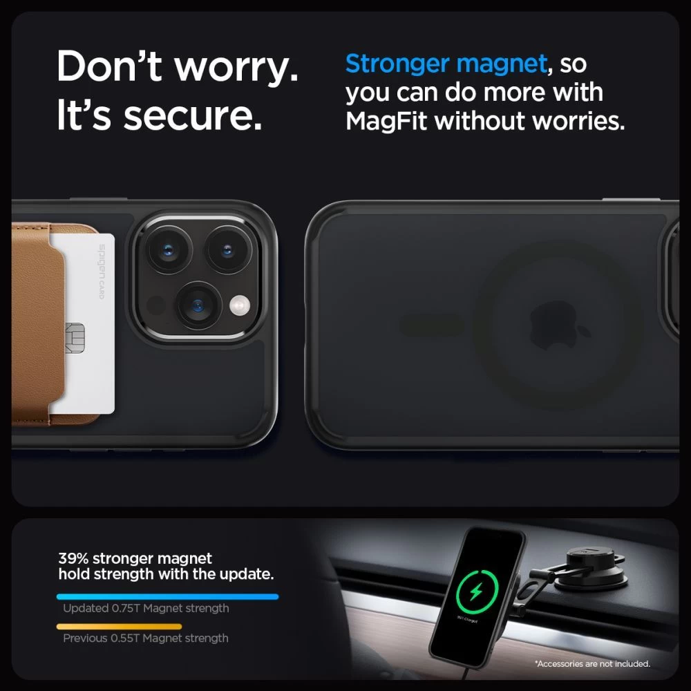 Apple iPhone 15 Pro case black SPIGEN ULTRA HYBRID MAG MAGSAFE