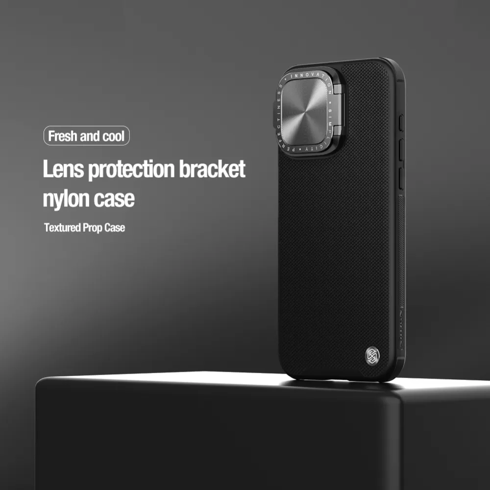 Apple iPhone 15 Pro case black NILLKIN TEXTURED PROP