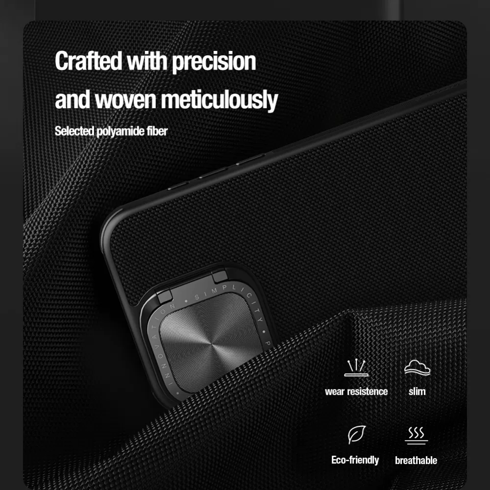 Apple iPhone 15 Pro case black NILLKIN TEXTURED PROP