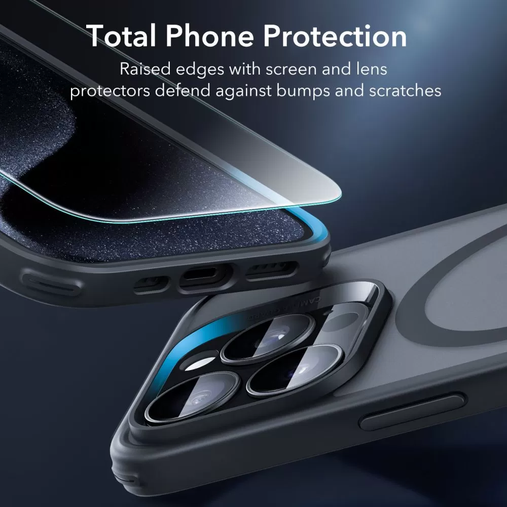 Apple iPhone 15 Pro case black ESR CLASSIC PRO SET HALOLOCK MAGSAFE