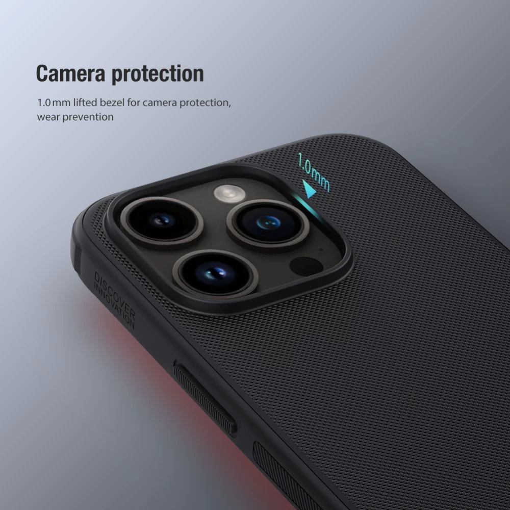 Apple iPhone 15 Pro case red NILLKIN SUPER FROSTED SHIELD PRO