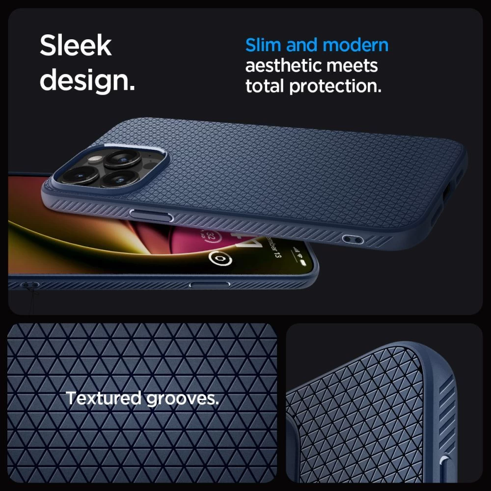Apple iPhone 15 Pro case blue SPIGEN LIQUID AIR