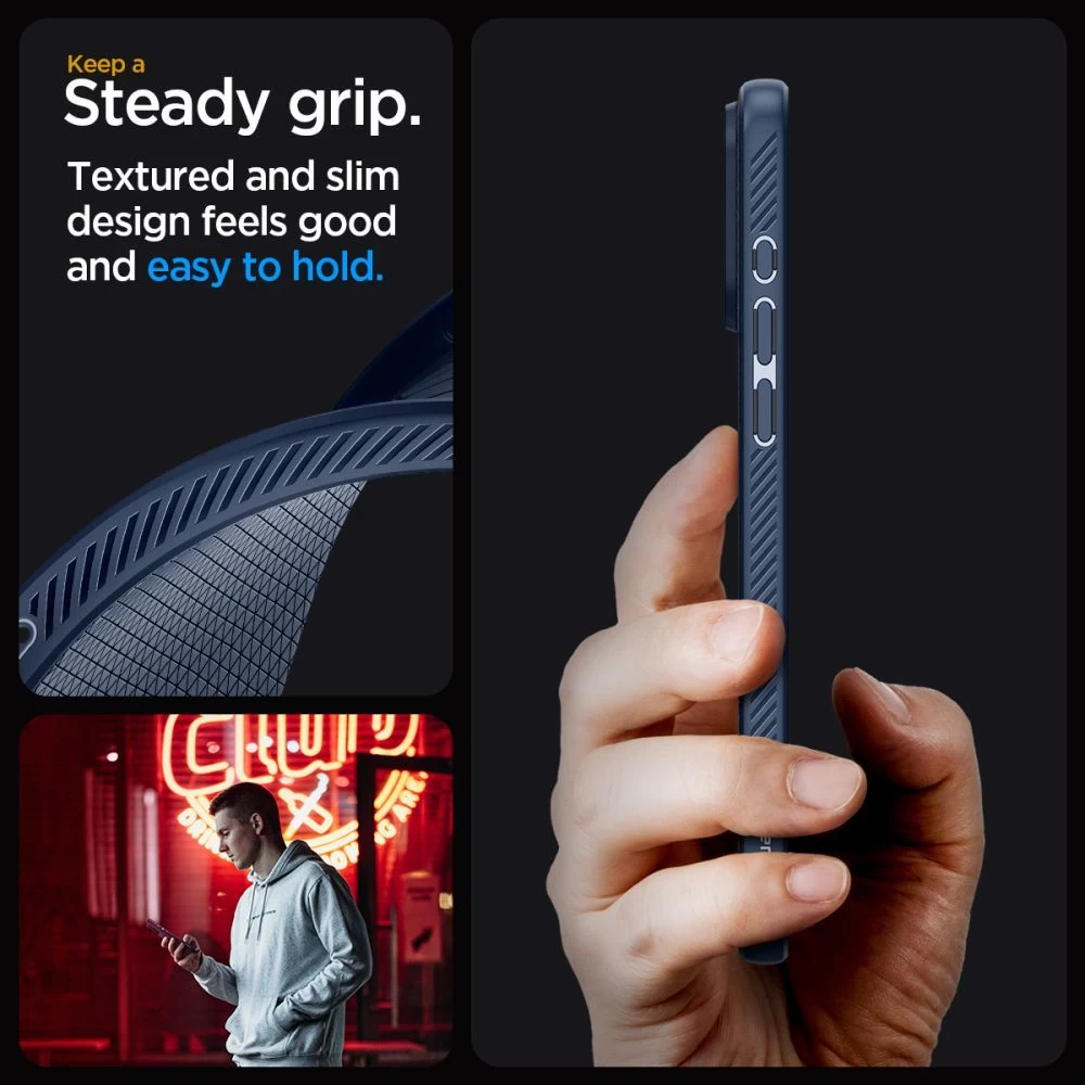Apple iPhone 15 Pro case blue SPIGEN LIQUID AIR