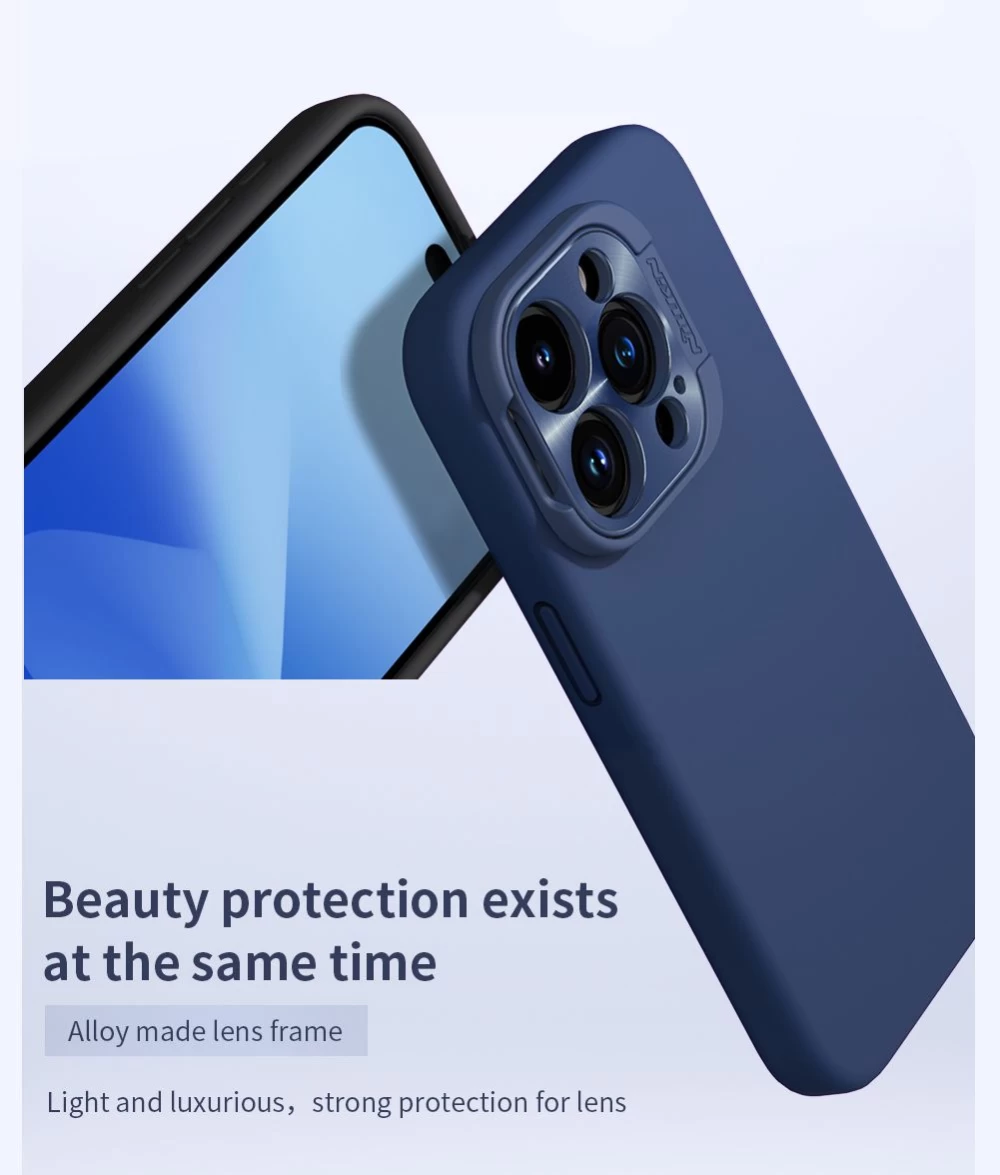 Apple iPhone 15 Pro case blue NILLKIN LENSWING MAGNETIC