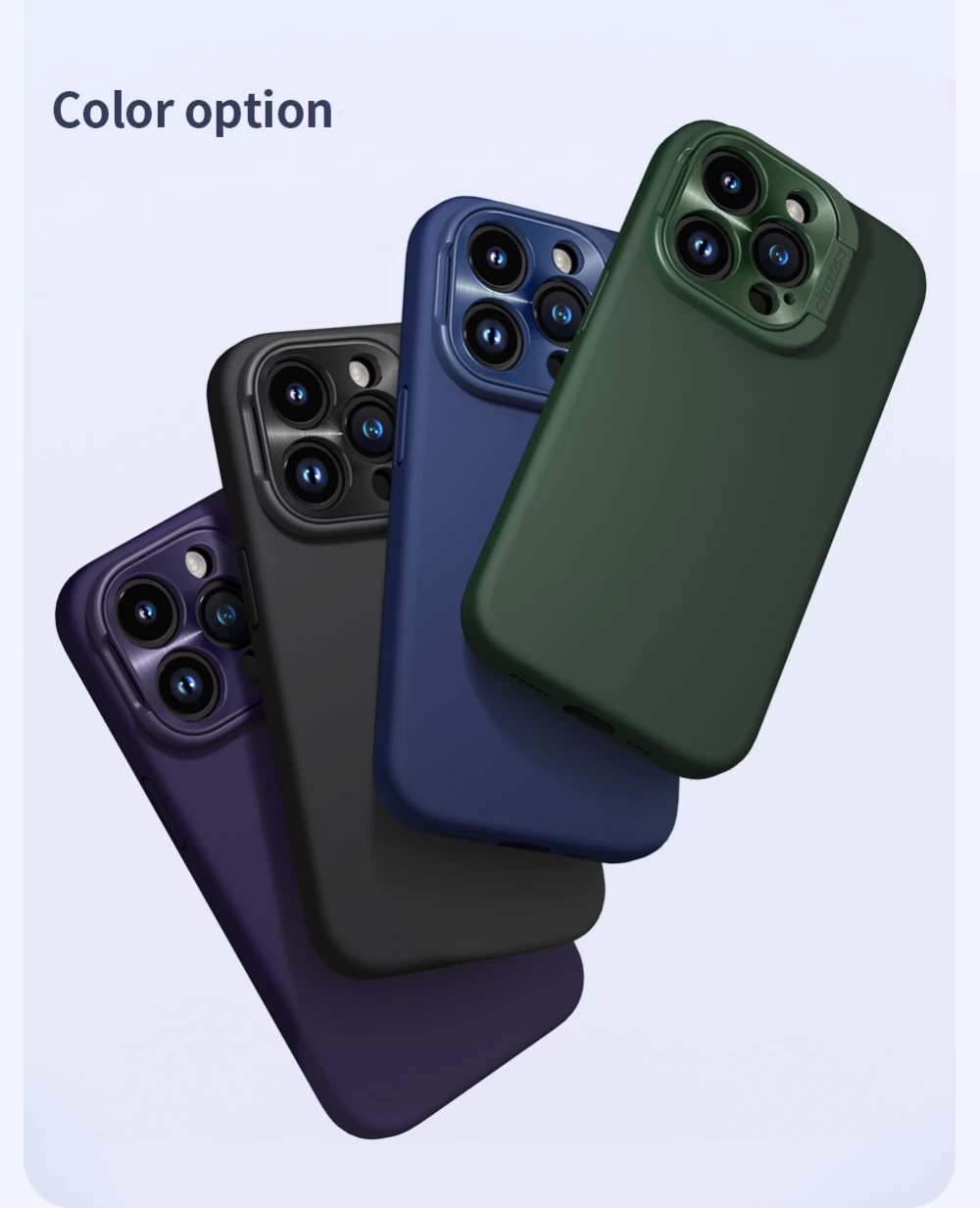 Apple iPhone 15 Pro case blue NILLKIN LENSWING MAGNETIC