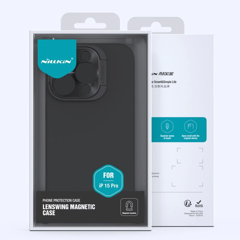 Apple iPhone 15 Pro case blue NILLKIN LENSWING MAGNETIC