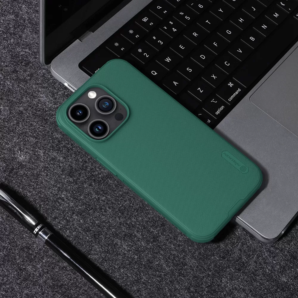 Apple iPhone 15 Pro case blue NILLKIN SUPER FROSTED SHIELD PRO MAGNETIC
