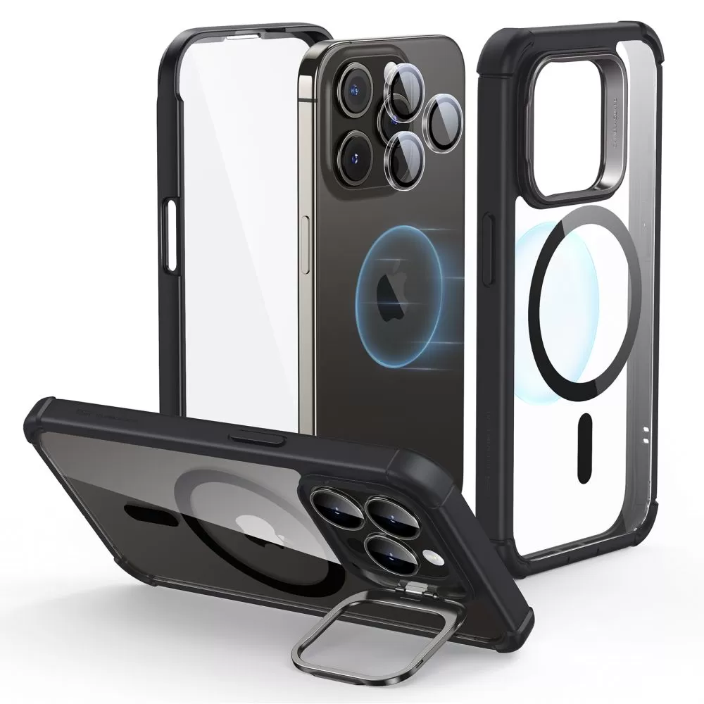 Apple iPhone 15 Pro case ESR ARMOR TOUGH KICKSTAND HALOLOCK MAGSAFE