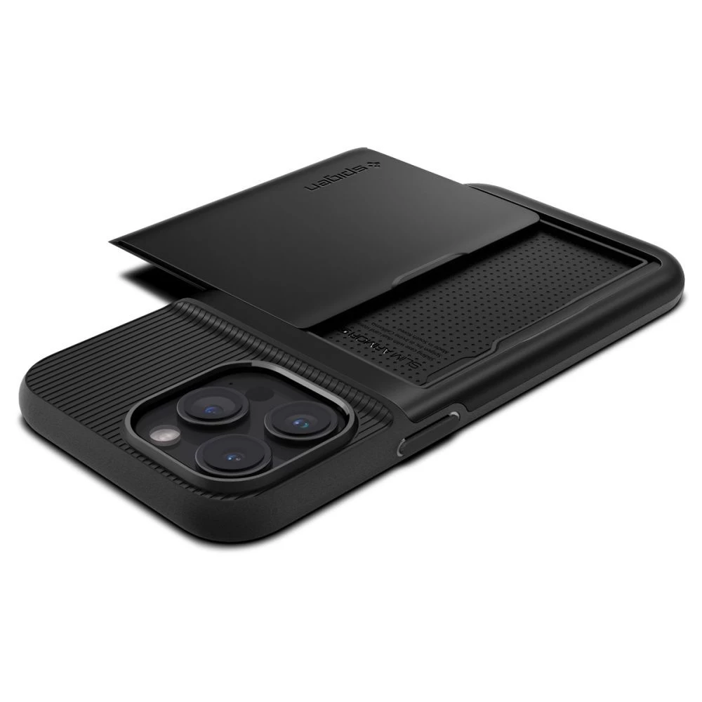 Apple iPhone 15 Pro skal svart SPIGEN SLIM ARMOR CS