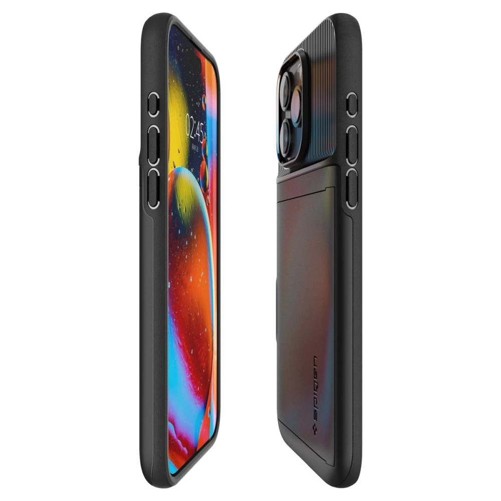 Apple iPhone 15 Pro skal svart SPIGEN SLIM ARMOR CS