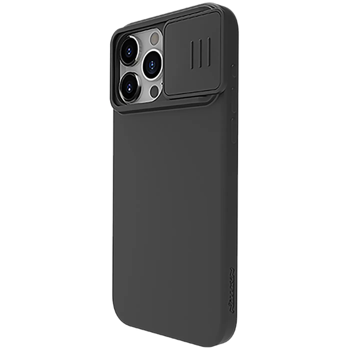 Apple iPhone 15 Pro case black NILLKIN CAMSHIELD SILKY MAGNETIC SILICON