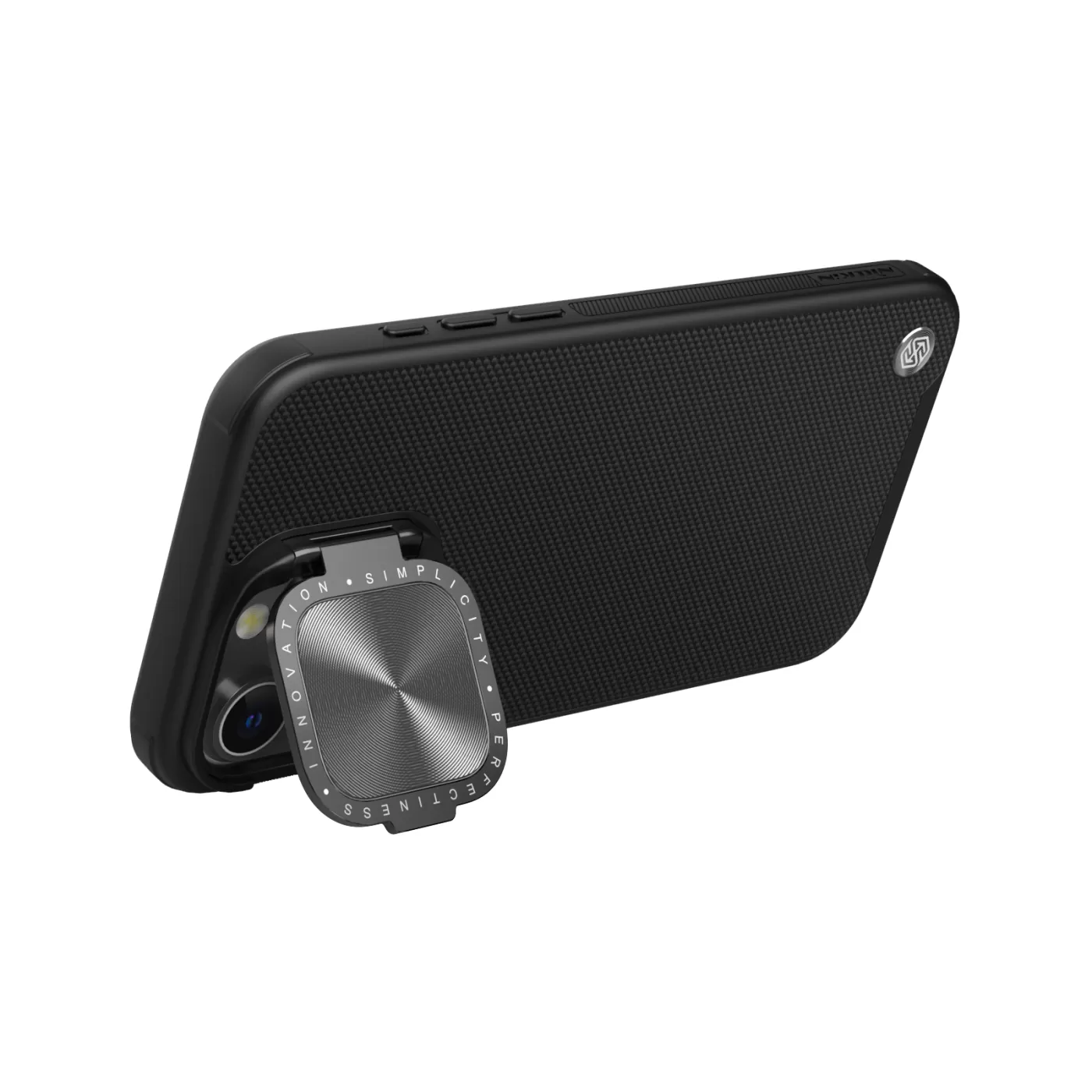 Apple iPhone 15 Pro case black NILLKIN TEXTURED PROP