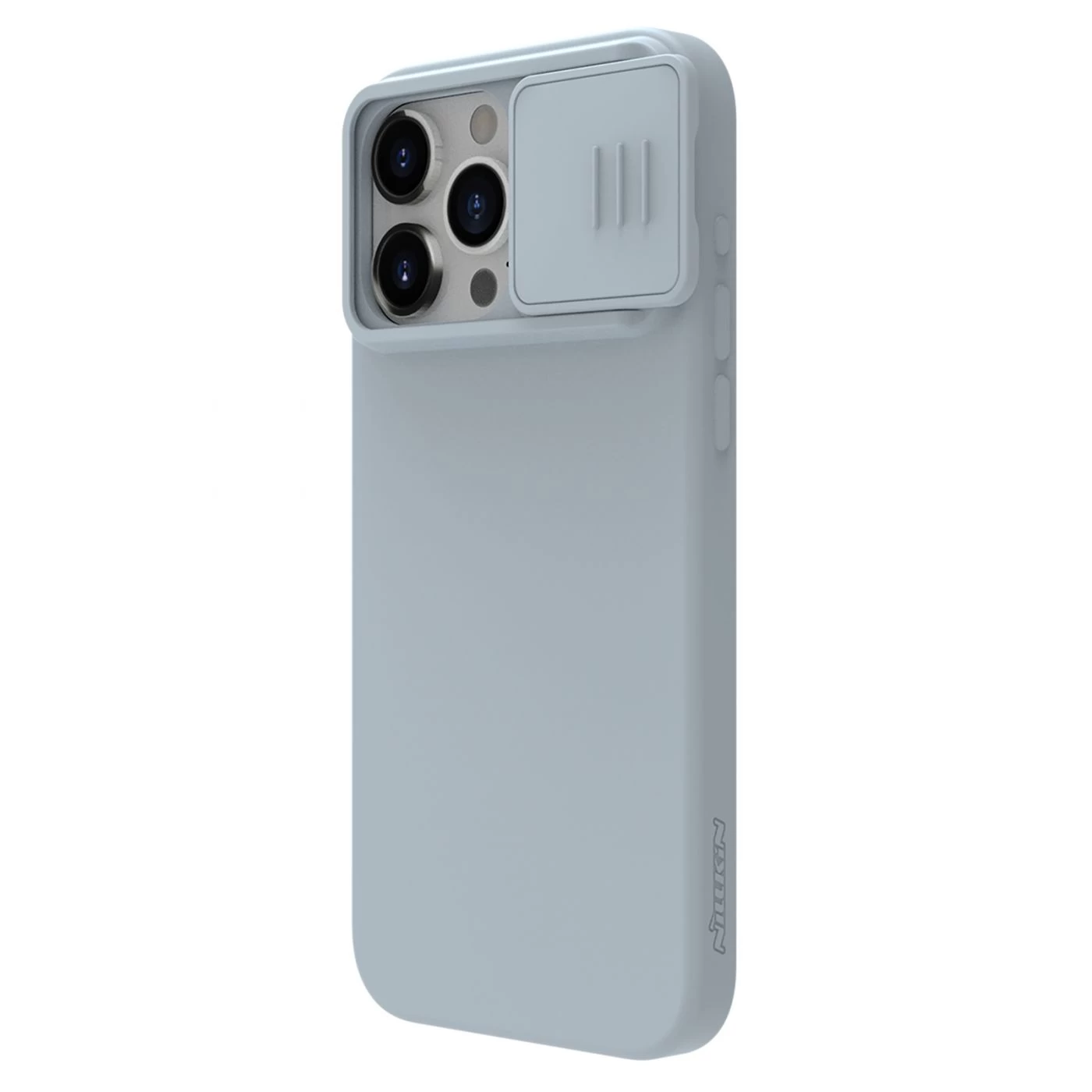 Apple iPhone 15 Pro skal grå NILLKIN CAMSHIELD SILKY SILICON
