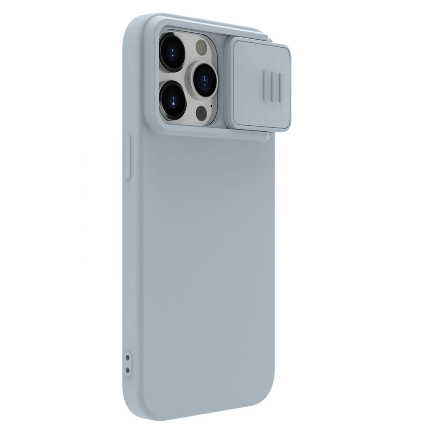 Apple iPhone 15 Pro skal grå NILLKIN CAMSHIELD SILKY SILICON