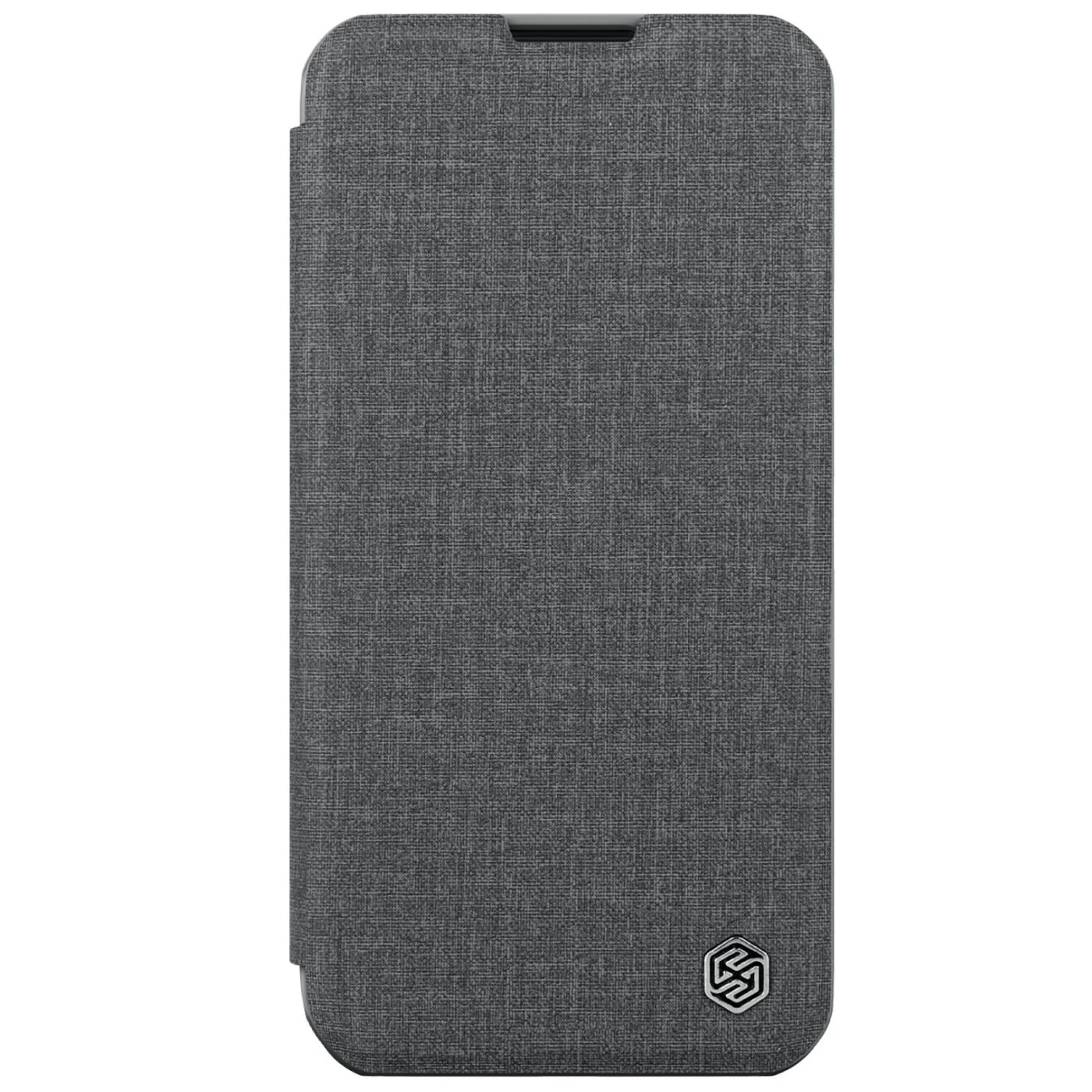 Apple iPhone 15 Pro case gray NILLKIN QIN PRO LEATHER (CLOTH VERSION)