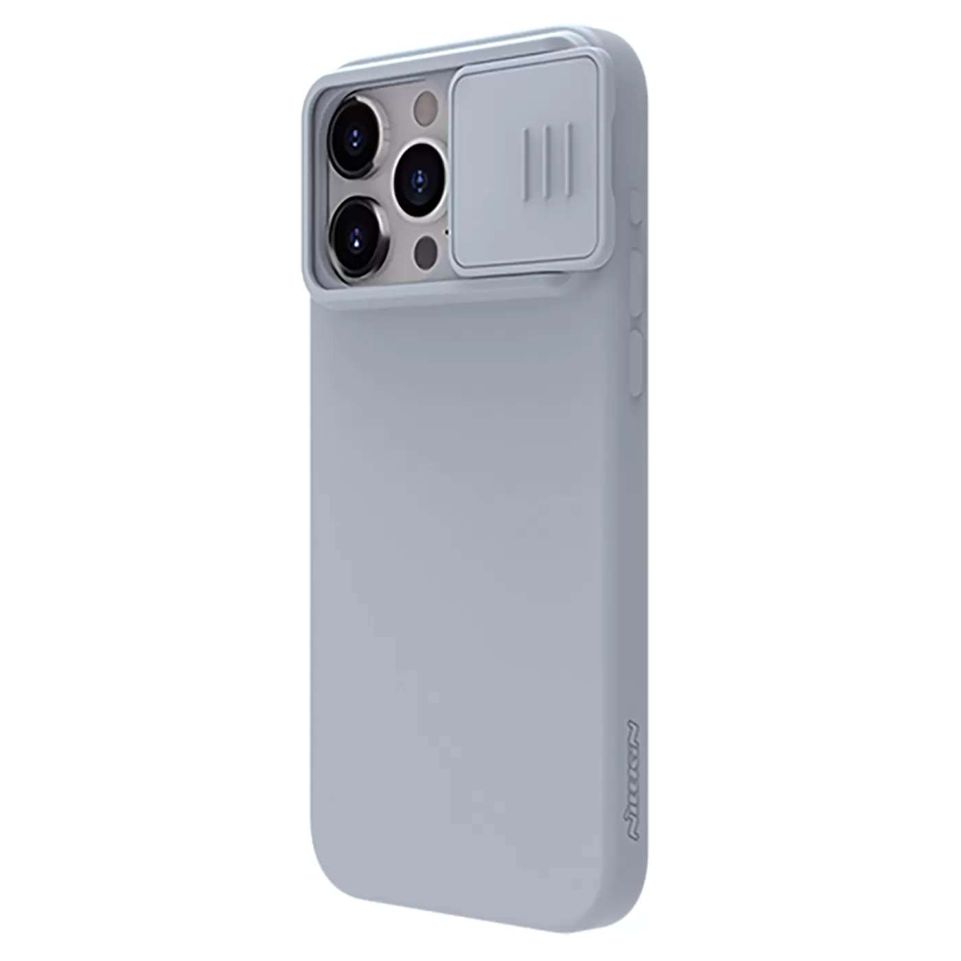 Apple iPhone 15 Pro case gray NILLKIN CAMSHIELD SILKY MAGNETIC SILICON