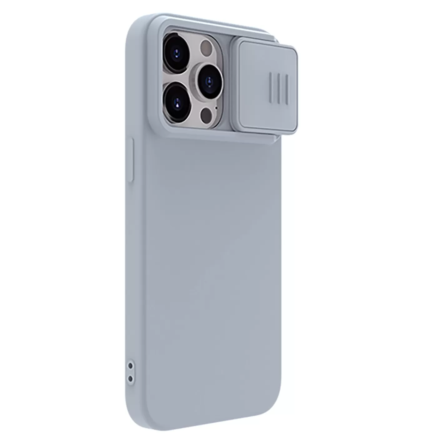 Apple iPhone 15 Pro case gray NILLKIN CAMSHIELD SILKY MAGNETIC SILICON
