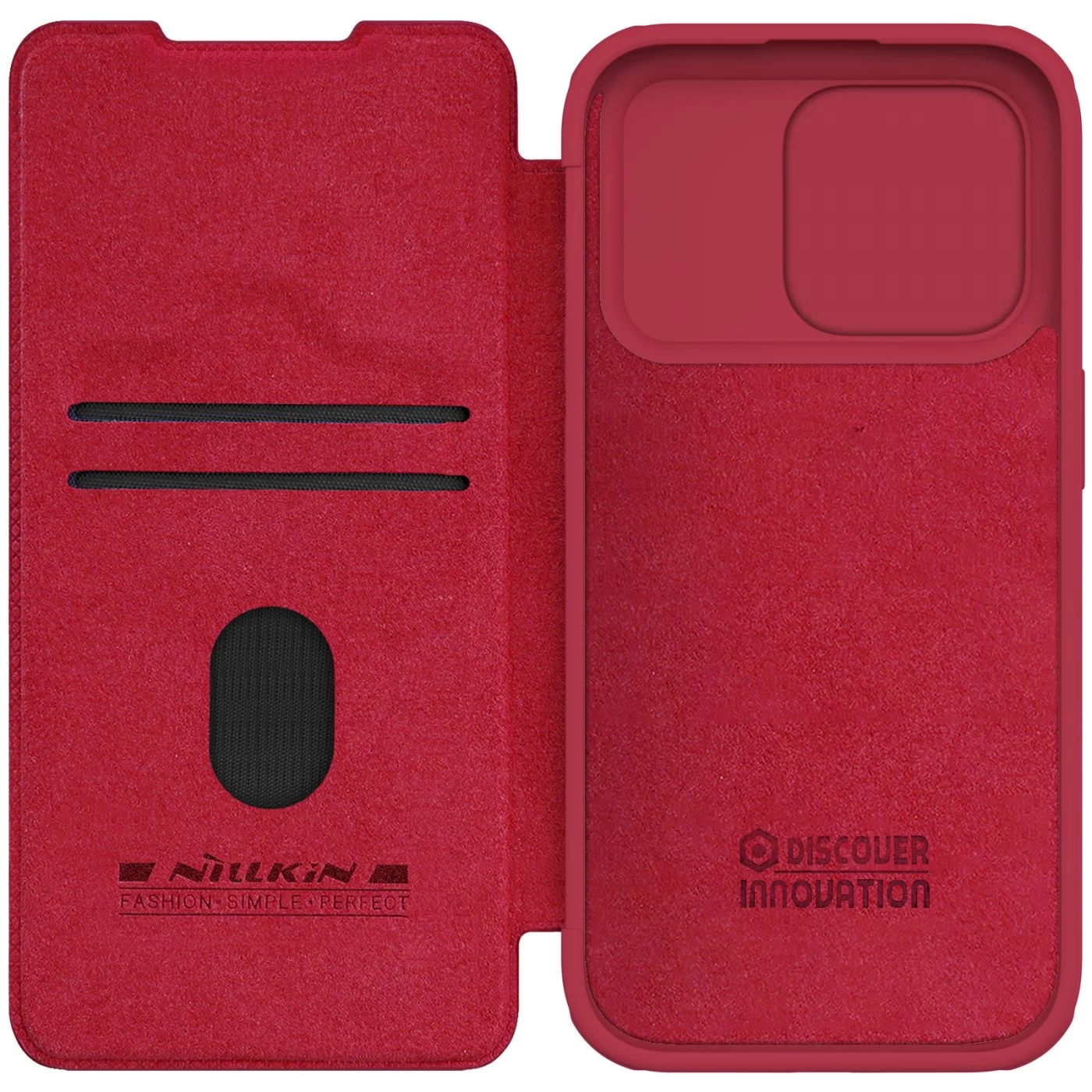Apple iPhone 15 Pro case red NILLKIN QIN PRO LEATHER