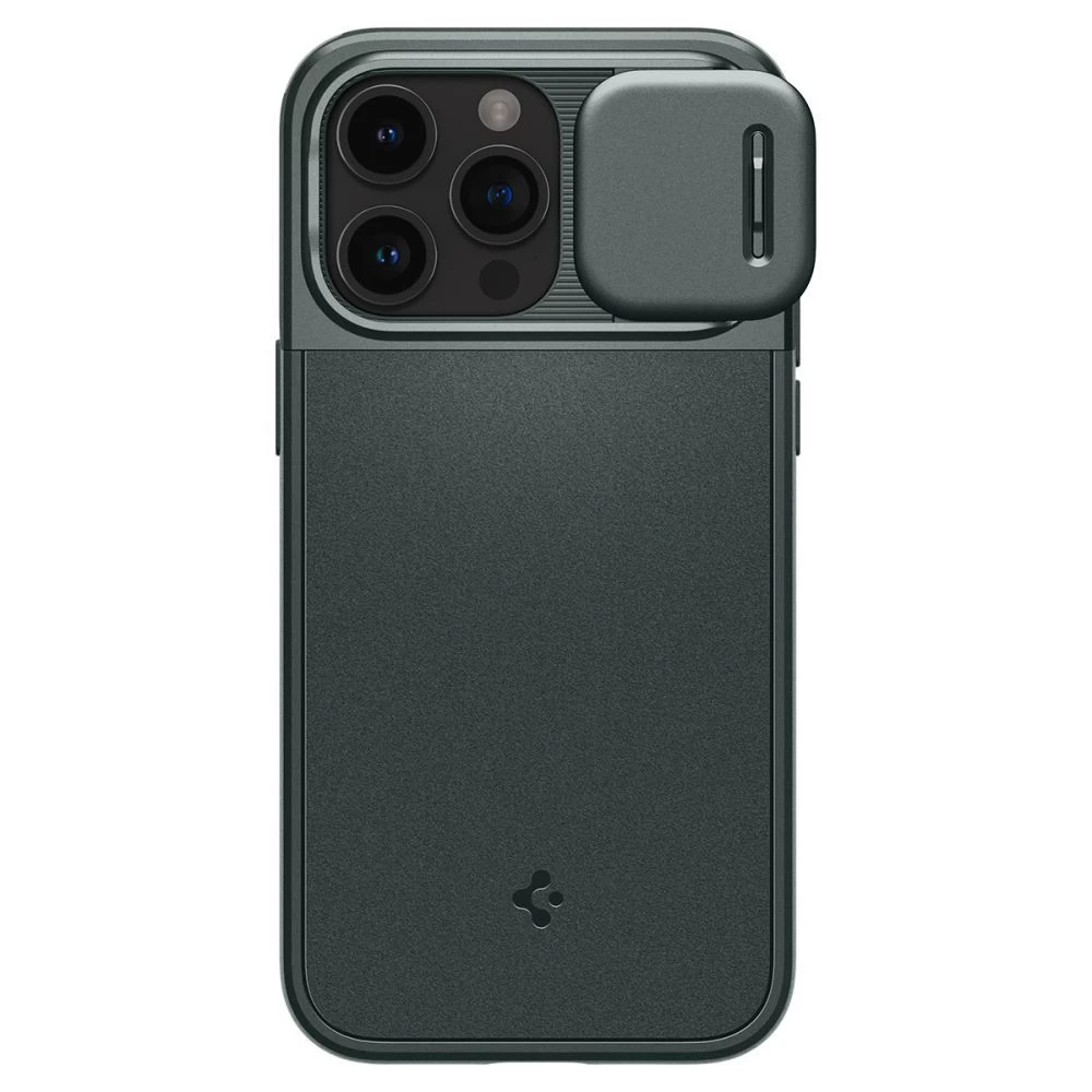 Apple iPhone 15 Pro case green SPIGEN OPTIK ARMOR MAG MAGSAFE