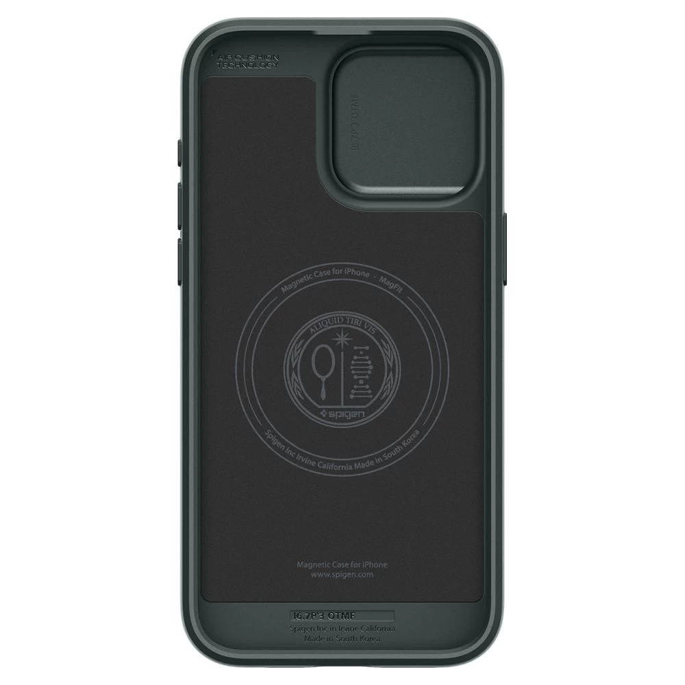 Apple iPhone 15 Pro case green SPIGEN OPTIK ARMOR MAG MAGSAFE
