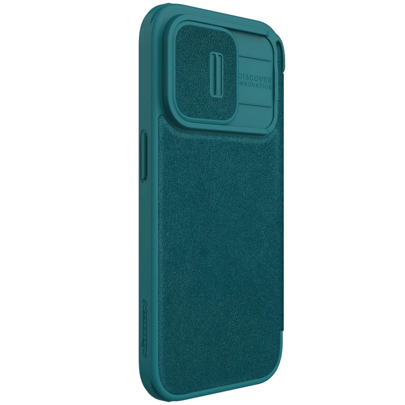 Apple iPhone 15 Pro case green NILLKIN QIN PRO LEATHER (PLAIN VERSION)