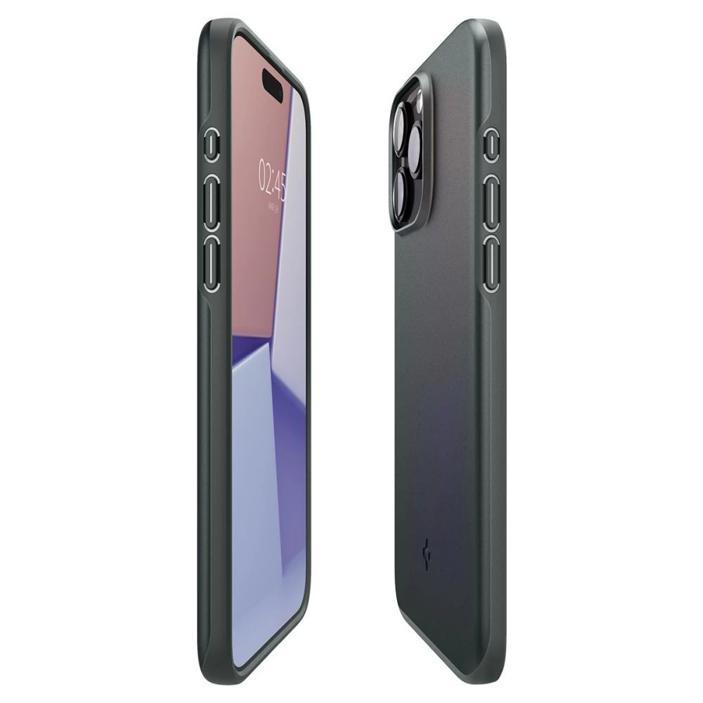 Apple iPhone 15 Pro suojakuori vihreä SPIGEN THIN FIT