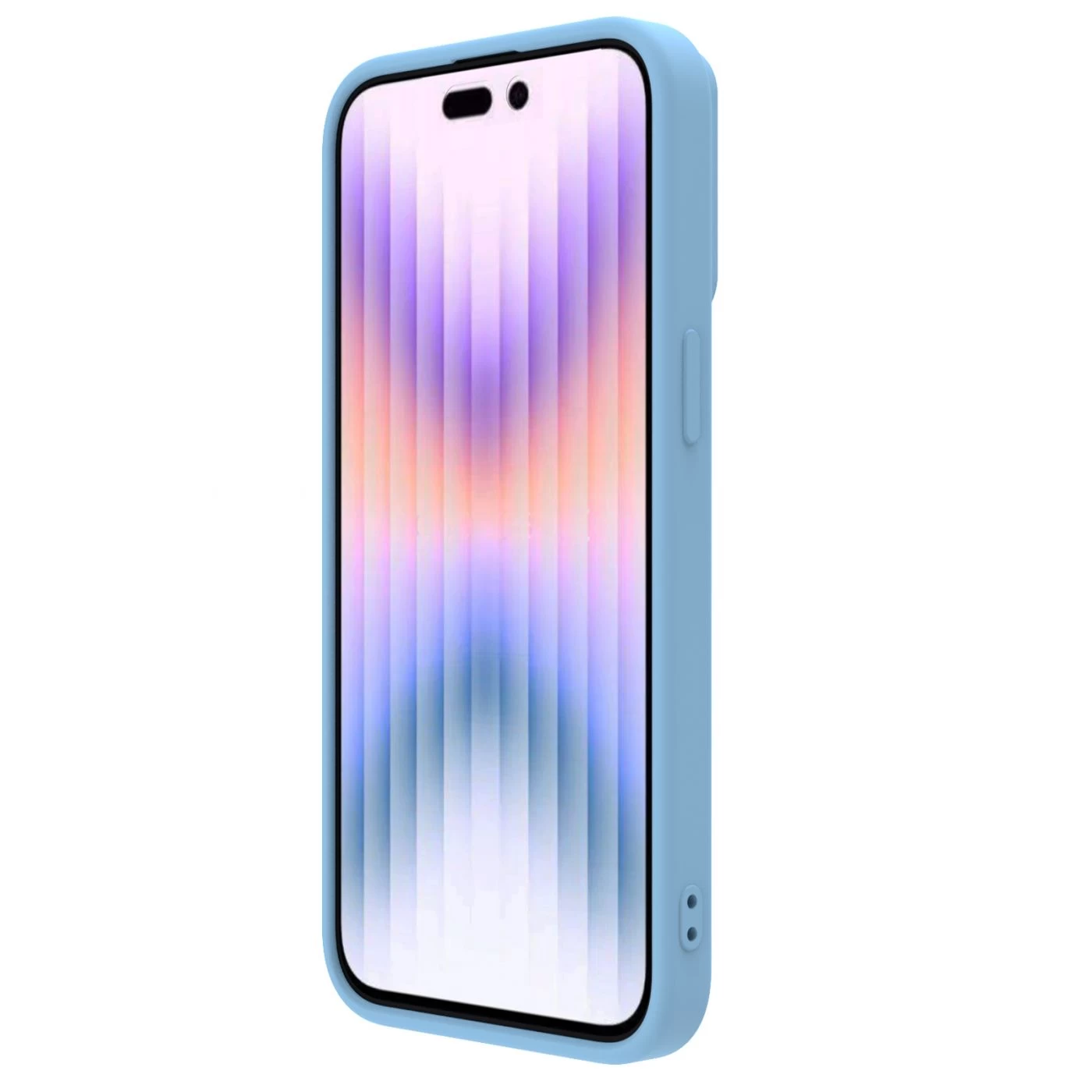 Apple iPhone 15 Pro skal blå NILLKIN CAMSHIELD SILKY SILICON
