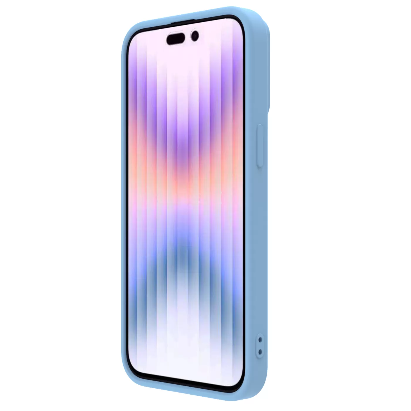 Apple iPhone 15 Pro case blue NILLKIN CAMSHIELD SILKY MAGNETIC SILICON