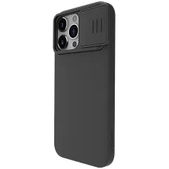 Apple iPhone 15 Pro case black NILLKIN CAMSHIELD SILKY MAGNETIC SILICON