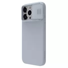 Apple iPhone 15 Pro case gray NILLKIN CAMSHIELD SILKY MAGNETIC SILICON