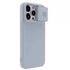 Apple iPhone 15 Pro case gray NILLKIN CAMSHIELD SILKY MAGNETIC SILICON