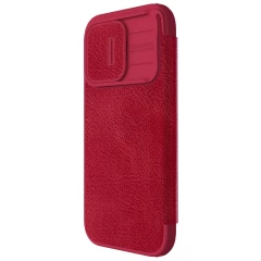 Apple iPhone 15 Pro case red NILLKIN QIN PRO LEATHER