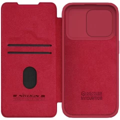 Apple iPhone 15 Pro case red NILLKIN QIN PRO LEATHER