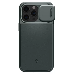 Apple iPhone 15 Pro case green SPIGEN OPTIK ARMOR MAG MAGSAFE