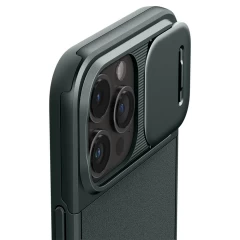 Apple iPhone 15 Pro case green SPIGEN OPTIK ARMOR MAG MAGSAFE